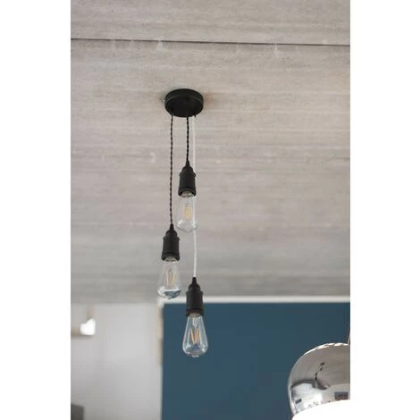 CHACON Câble Textile Coton Torsadé - 3m - Blanc 5 CHACON Câble Textile Coton Torsadé - 3m - Blanc – Image 3