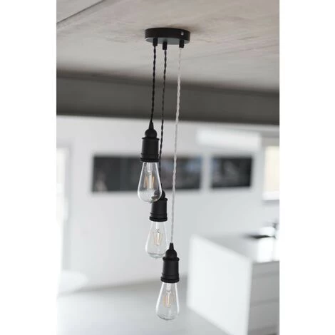 CHACON Câble Textile Coton Torsadé - 3m - Blanc 6 CHACON Câble Textile Coton Torsadé - 3m - Blanc – Image 4