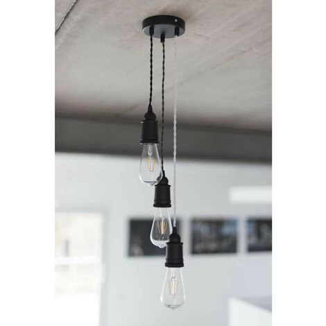 CHACON Câble Textile Coton Torsadé - 3m - Blanc 7 CHACON Câble Textile Coton Torsadé - 3m - Blanc – Image 5