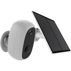 CHACON Caméra WiFi D'extérieure Sans Fil Avec Panneau Solaire