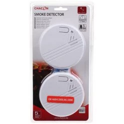 Chacon - Detecteur Fumee Optique Eco -batterie 9v - 1 An - Set De 2pcs - 34261