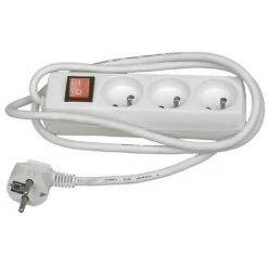 CHACON Universeel - Prise Mult.blanc+cord.+ Interrupt3x16a. 1.5 M -